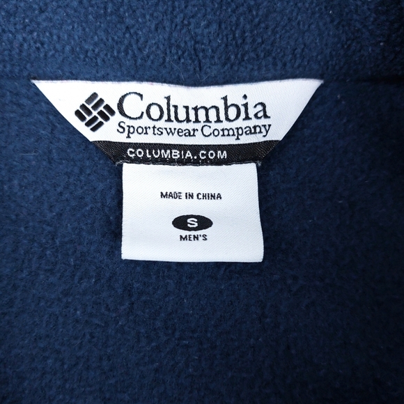Columbia Flattop Ridge Steel Blue Fleece Vest Men's Size Small - Picture 3 of 7